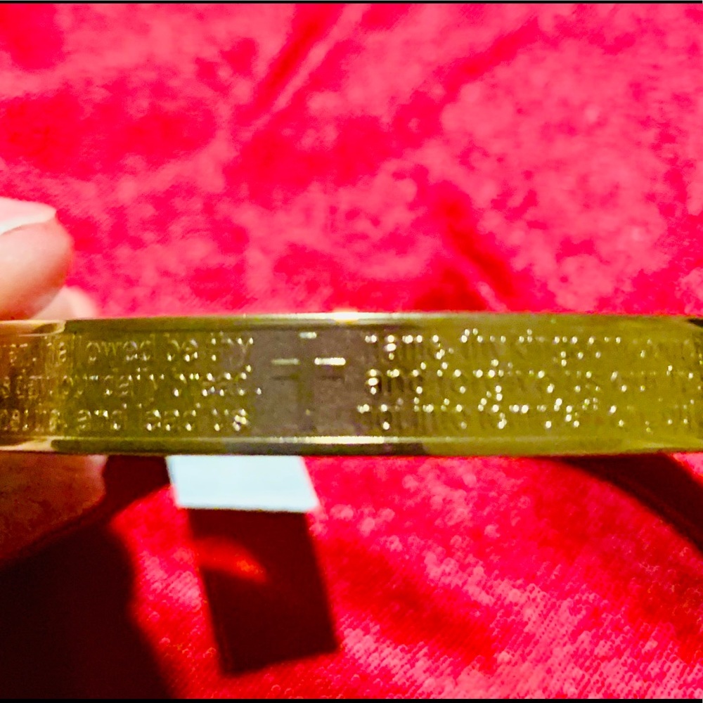 COPY - STAINLESS STEEL LORDS PRAYER BANGLE - Picture 5 of 8